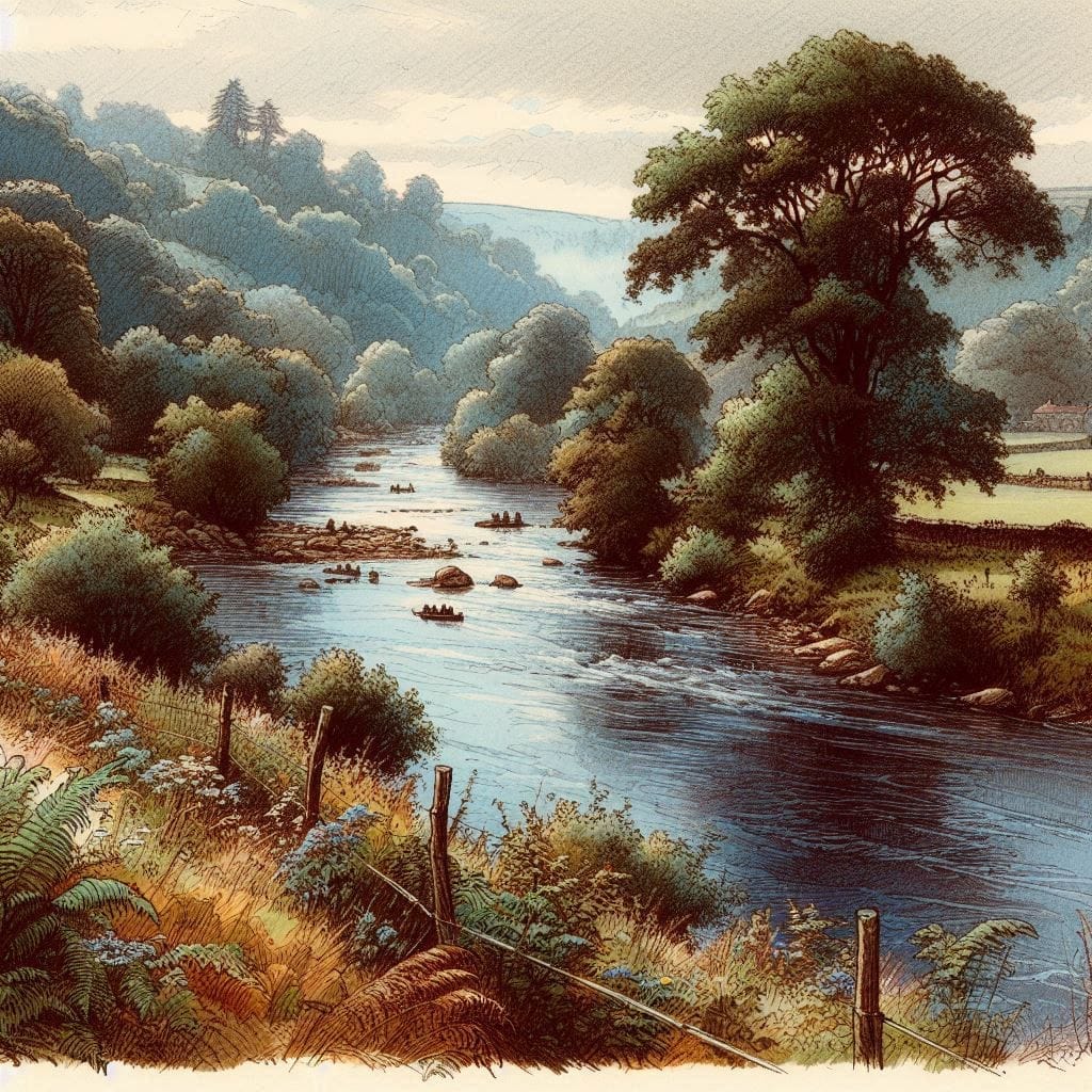 A walk along the river Wye