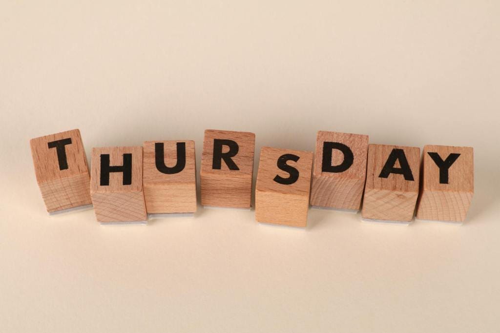 How is it nearly Thursday already?